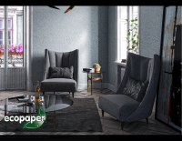 Жидкие обои Ecopaper в современном интерьере